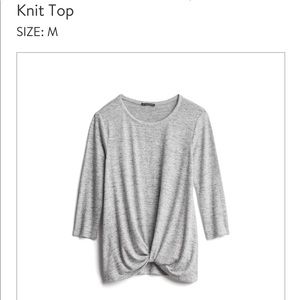 Denver Front Twist Scoop Neck Top